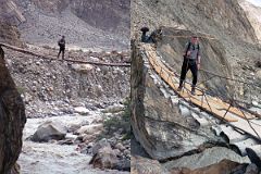 05 Jerome Ryan Crosses Bridge Over River From Biafo Glacier Before Korophon.jpg